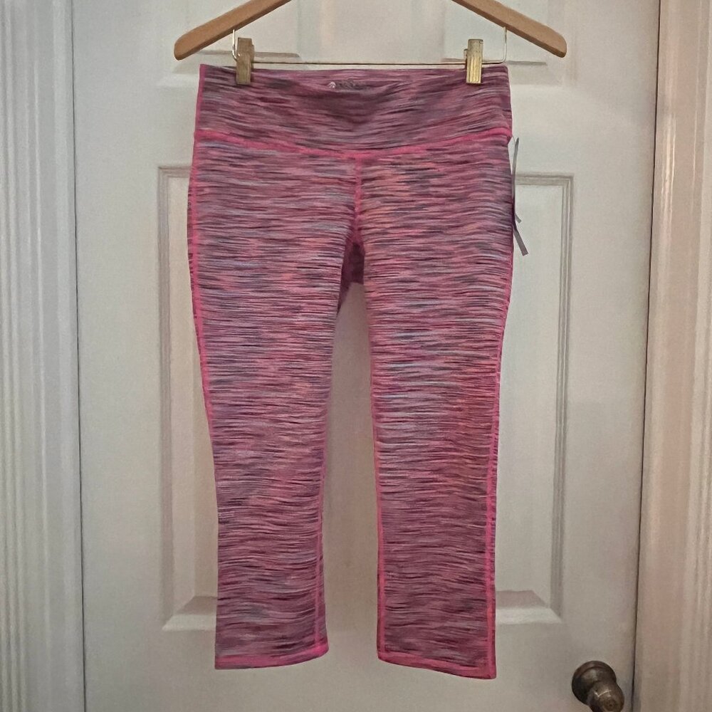 IDEALOGY Cropped Legging, Size S, Pink Space Dye